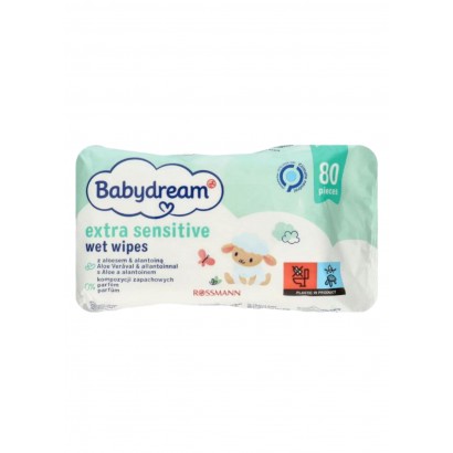  Вологі серветки Babydream extra sensetive